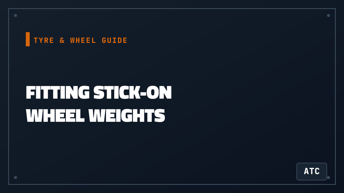 how to fit stick on wheel balance weights