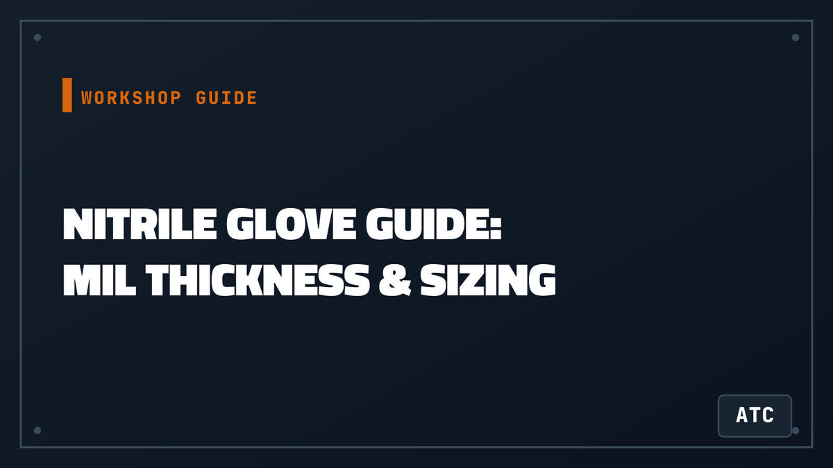 nitrile glove guide mil thickness and sizing