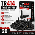 TR414 Snap-In Tubeless Tyre Valves – Pack of 20
