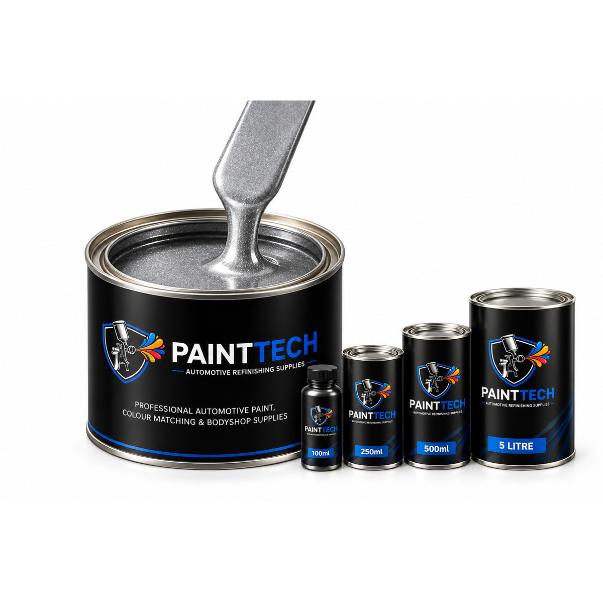 Ford Moondust Silver Touch Up Paint – Custom Mixed Basecoat 100ml–1L