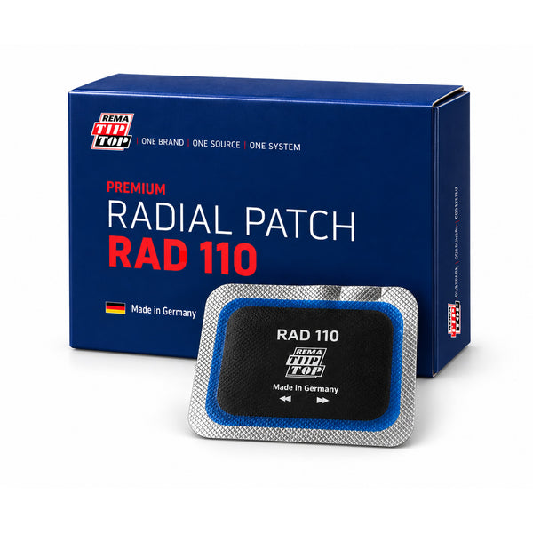 Rema Tip Top RAD110 Radial Tyre Repair Patches 75×55mm – Pack of 20