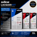 Silco 9600 X-Cure UHS Clear Lacquer Kit 10L + 2× 9650 Standard Hardener