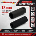 Neilsen 18mm 1/2in Drive Deep Impact Socket – 6 Point
